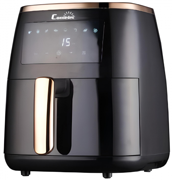 Freidora de aire Comelec FA5004, 5 litros, 1500W, 8 programas, negro